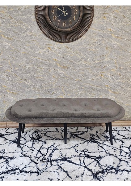Ufo Oturak Bench - Siyah Boyalı Sivriltme Ayak - Oturak - Bench - Puf - Yatak Ucu Pufu Kahverengi Renk 100 x 50 Boyut/ebat fiyatları