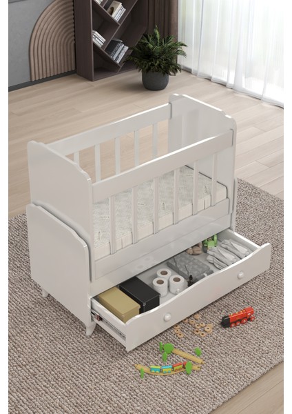 Yıldız YATAK HEDİYELİ Sallanır Sabitlenir Anne Yanı Çekmeceli Beşik fiyatları