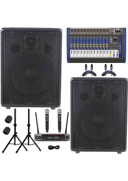 Ideal Plus Paket-2 Okul Tören ve Canlı Müzik Ses Sistemi Seti