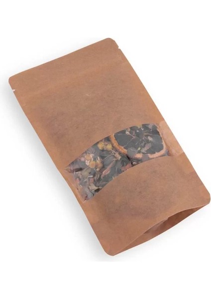 Kraft Pencereli Doypack 11X18,5X7 cm (50 Adet) modelleri