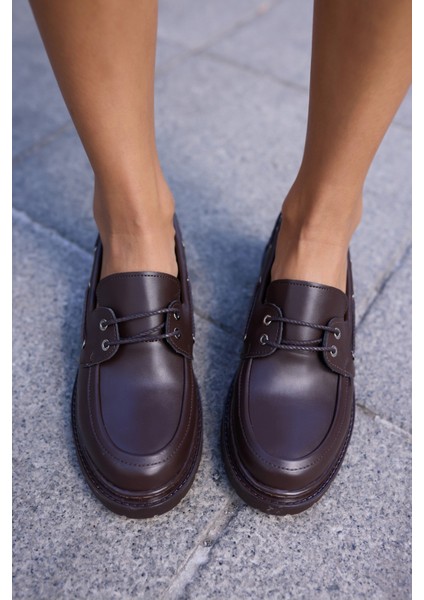 Martina Kadın Kahve Bagcıklı Oxford Ayakkabi indirimleri