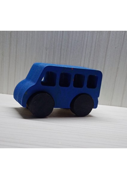 Doğum Günü Hediyesi Ev Hediyesi Ofis Dekor Hediyesi Ahşap Woswos Oyuncak Otobüs