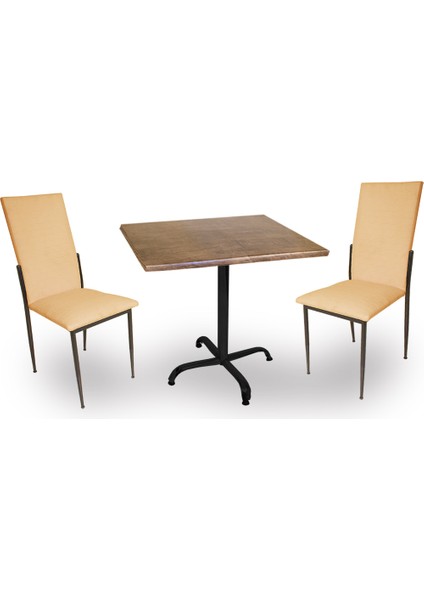 Indigo Werzalit Kare - Gözde Fiskos Seti (80X80) - Kapiçino