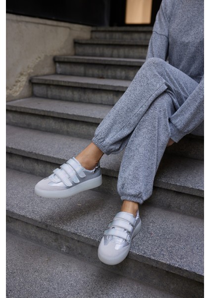 Celso Kadin Gumus Cırtlı Sneakers