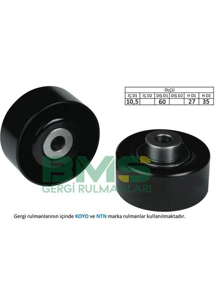 Mtxdpn Alternatör Gergi Rulmani Ford Tourneo Connect 1.8 Tdci YD18