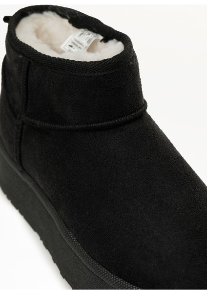 24K-1030 5pr Siyah Kadın Kar Botu