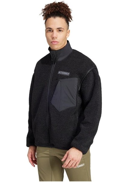 Erkek Siyah Ceket XPL PILE FL JKT IZ4995