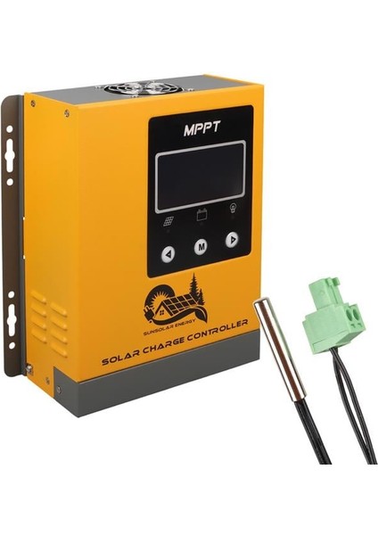 Sunsolar MPK40 Mppt Solar Şarj Kontrol Cihazı 40A (12V/24V/36V/48V Otomatik) 250V Maksimum Pv LCD Ekranlı RS485 Portlu