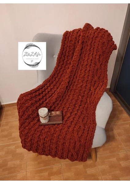 ALİZE 5 Adet Puffy El Örgü İpi Atkı Battaniye Bere Panduf Parmak Örgü İpliği 597-Tarçın modelleri