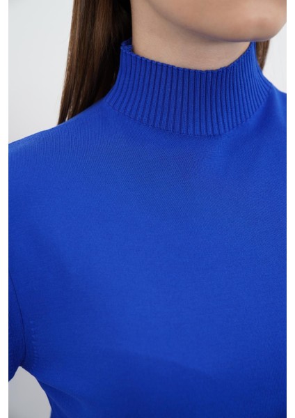 Yarım Balıkçı Yaka Triko-Saks modelleri