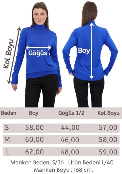 Yarım Balıkçı Yaka Triko-Saks indirimleri