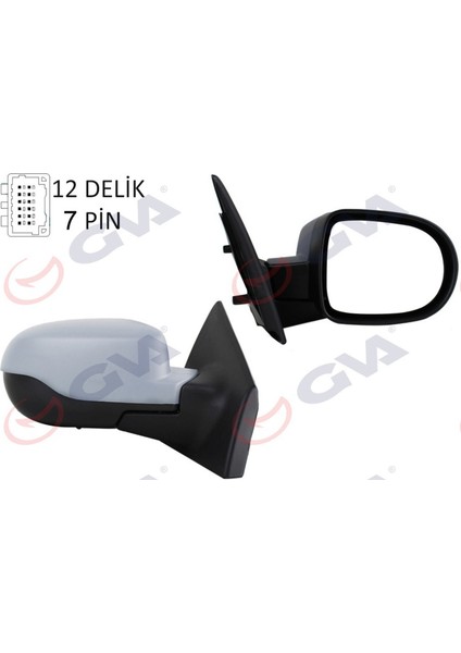 Mtxdpn Diş Dikiz Aynasi Sağ Clio 09 Elektrikli Isitmali Sensörlü Astarli Konveks 7 Fiş VM-6135EHPSR