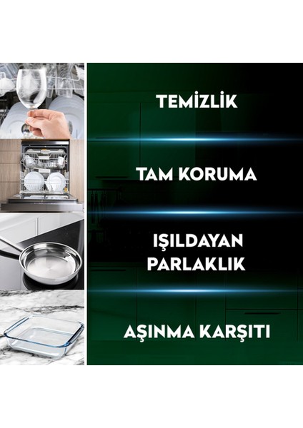 4 Etkili Bulaşık Makinesi Kapsülü 36'lı + Tems Bulaşık Makinesi Parlatıcı 400 ml modelleri