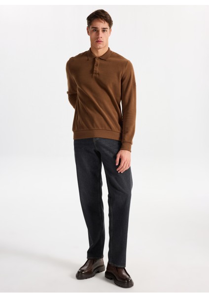 Polo Yaka Taba Erkek Sweatshırt 261 Lcm 241067 Newblend Taba fiyatları