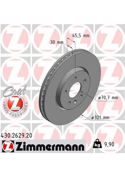 Mtxdpn Ön Fren Aynasi 17 Inç Astra J 09 Zafira C 11 321X30X28/5D/HAVALI 13502826