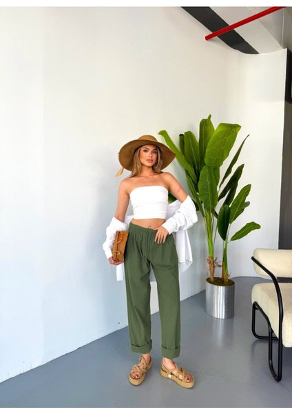 Jemmy Kadın Keten Pantolon W305-49 indirimleri