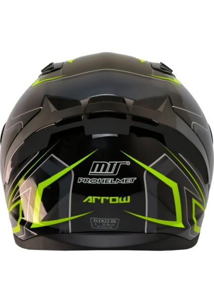 Motosiklet Kaskı Ecer 22.R06 Sertifikalı Double Vizör Full Face Kask Arrow fiyatları