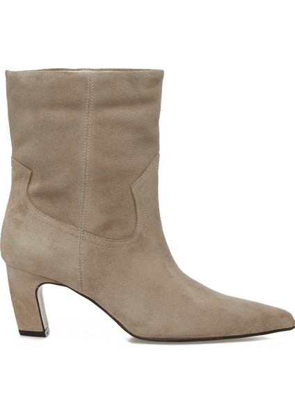 Normıa2 5pr Vizon Kadın Topuklu Bot