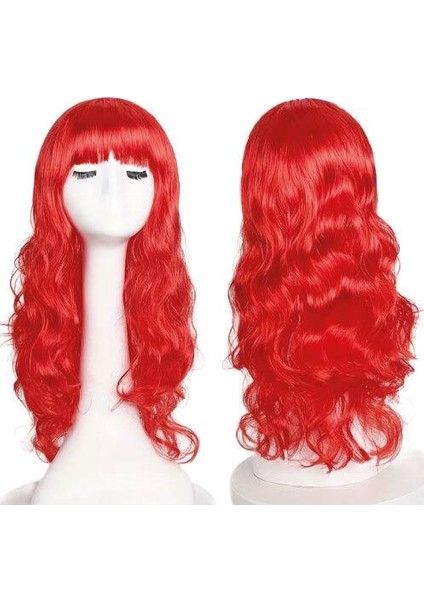 Peruk Saç Uzun Kahküllü 50 Cmturuncu fiyatları