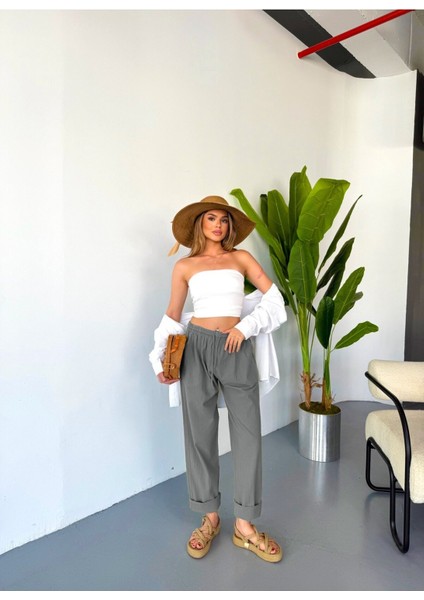 Jemmy Kadın Keten Pantolon W305-30