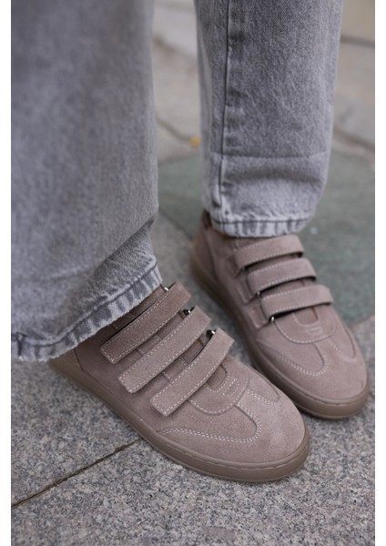 Jolanta Kadn Vizon Gercek Suet Cırtlı Sneaker indirimleri