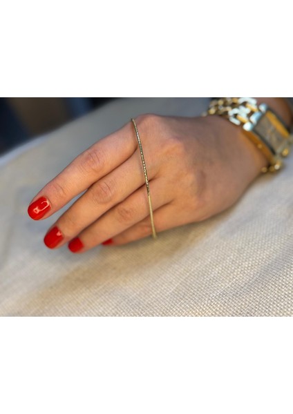 14 Ayar Altın Kaplama Renginde Ince Şerit Ayarlanabilir Model modelleri