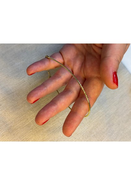 14 Ayar Altın Kaplama Renginde Ince Şerit Ayarlanabilir Model indirimleri