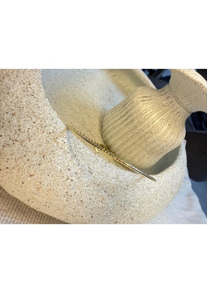 14 Ayar Altın Kaplama Renginde Ince Şerit Ayarlanabilir Model