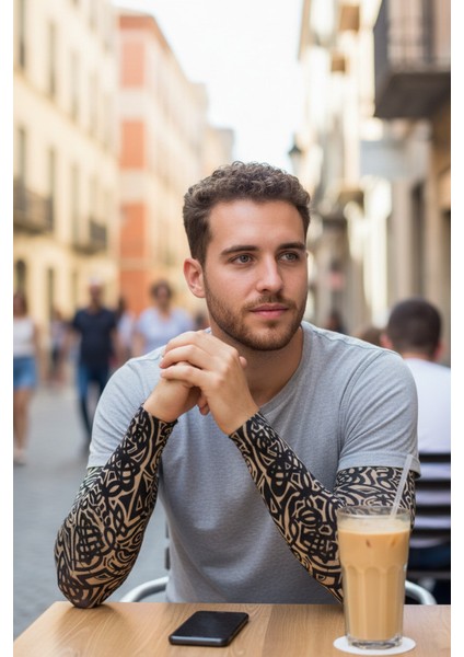 Darkness Giyilebilir Desenli Kol Dövmesi Tattoo fiyatları