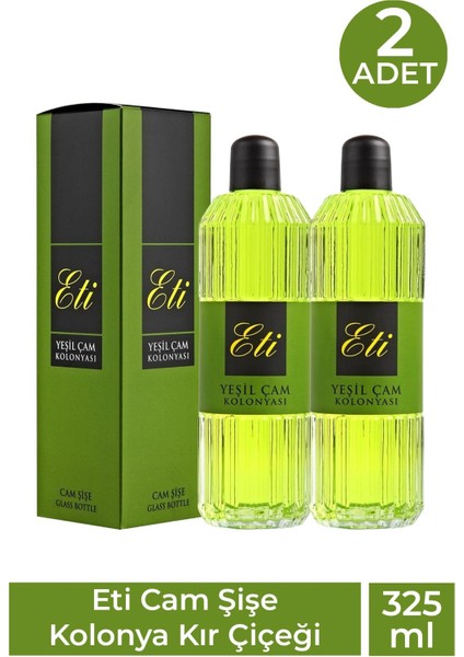 Cam Şişe Kolonya Yeşilçam 325 ml 2 Adet