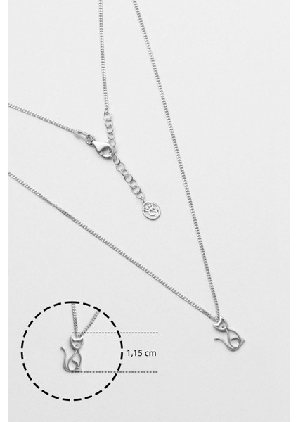 Little Friends 18 Ayar Beyaz Altın Kaplama 43 cm Gümüş Kolye fiyatları