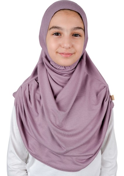 Pratik Hazır Geçmeli Çocuk Şal Gül Kurusu