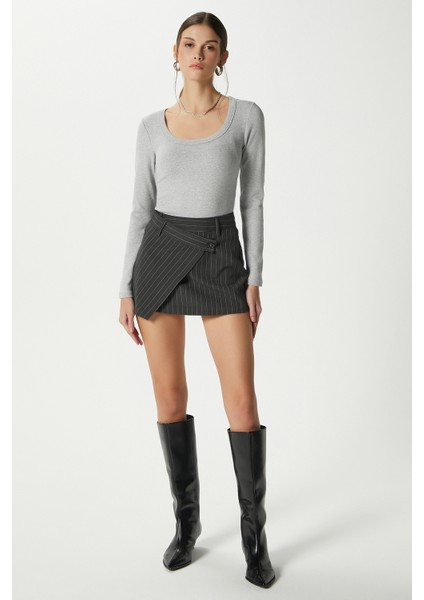 Kadın Anita Tok Doku Pamuklu Fittili Grimelanj Basic Bluz fırsatları