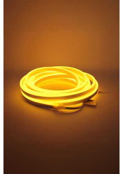 6X12MM Dış Mekan Neon LED – 8W 12V Yandan Bükmeli – Gün Işığı