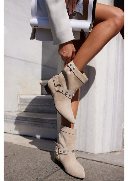 Matic Kadin Siyah Gercek Deri Suet Bot fiyatları