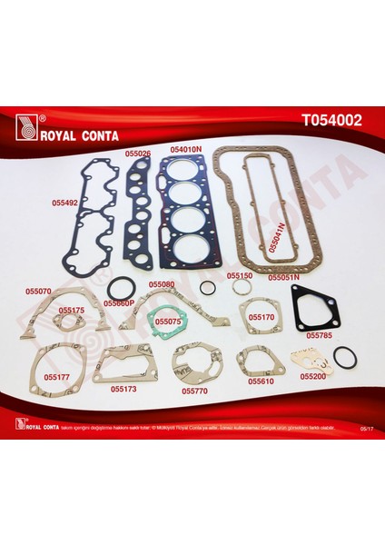 Mtxdpn Motor Takim Conta Std. Keçesiz Uno-Tipo-Palio-Marea 1.4