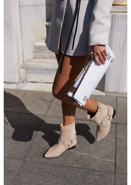 Matic Kadin Siyah Gercek Deri Suet Bot fırsatları