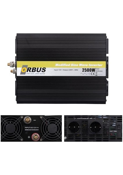 MS12-2500 12 Volt 2500 Watt Modified Sinus Inverter