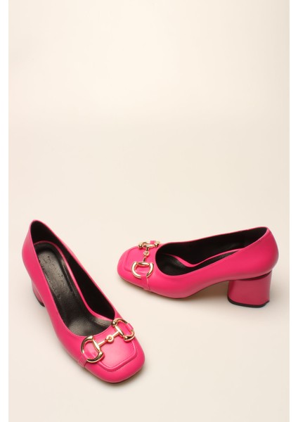 Idil Fuşya Cilt Tokalı Kadın Topuklu fırsatları