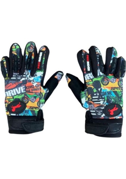 Motosiklet Çocuk Eldiveni Tpr Velcro Kids Motor Eldiven Drive