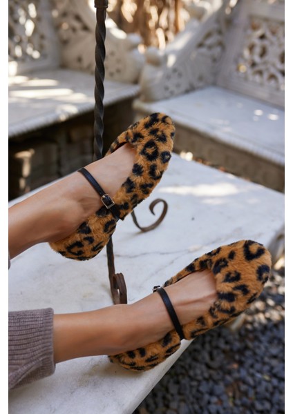 Armonia Kadın Leopar Tuylu Babet modelleri