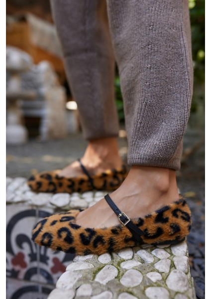 Armonia Kadın Leopar Tuylu Babet