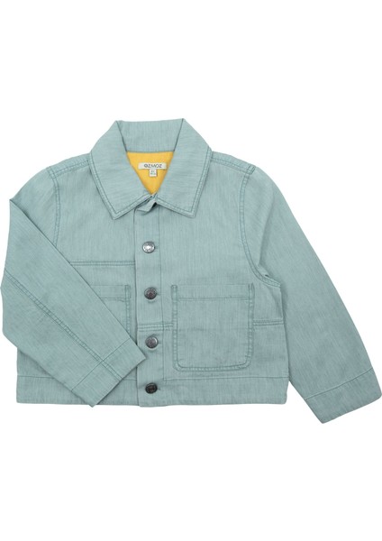 %100 Pamuk Açık Mavi Ince Denim Yazlık Unisex Çocuk Ceket