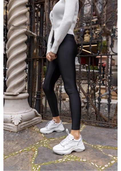 Olivia Kadin Beyaz Gercek Deri 5 cm Taban Sneaker fiyatları