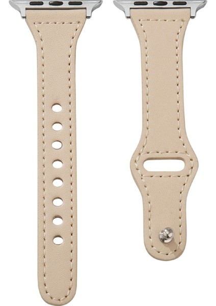 Kalebol Apple Watch 10 46MM/ULTRA 2/ultra 49MM/9 8 7 45MM/SE (2023) Se (2022) Se 6 5 4 44MM/3 2 1 42MM Saat Kayışı, Küçük Toka - Kayısı (Yurt Dışından)