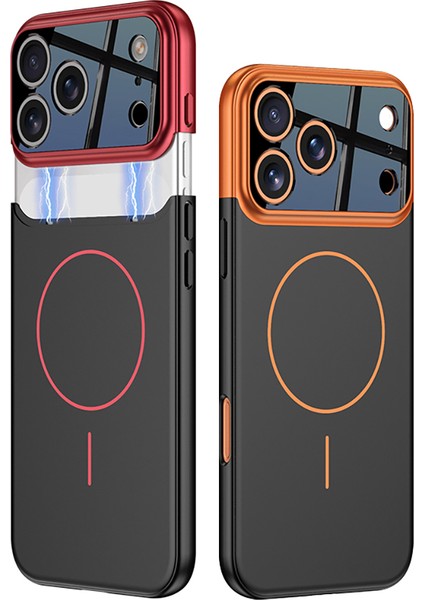 Apple iPhone 17 Pro Kılıf M-Safe Şarj Özellikli Çift Parçalı Napoli Kapak fiyatları