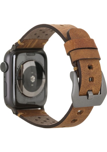 Apple Watch Uyumlu Deri Kordon Vigo 42-44-45MM G19 Taba fiyatları