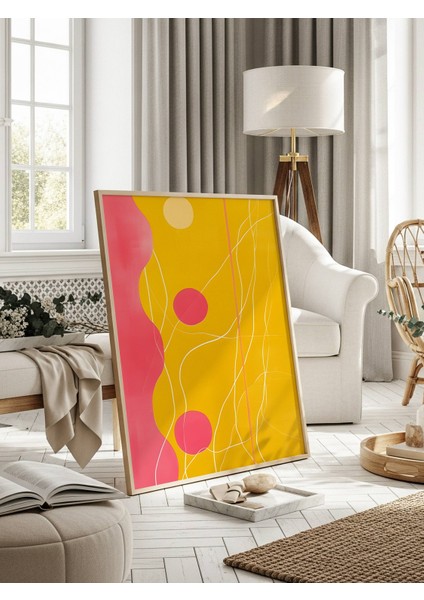 Pembe Sarı Rüya Dijital Baskı Poster (Çerçevesiz)