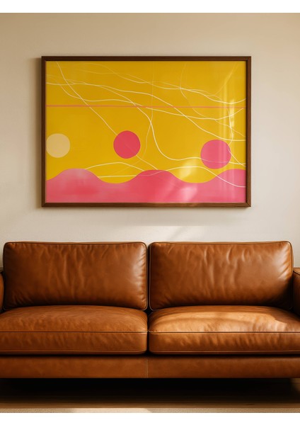 Pembe Sarı Rüya Dijital Baskı Poster (Çerçevesiz) modelleri