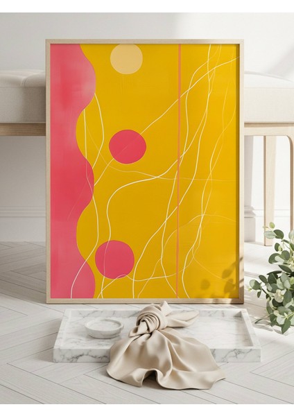 Pembe Sarı Rüya Dijital Baskı Poster (Çerçevesiz) fırsatları